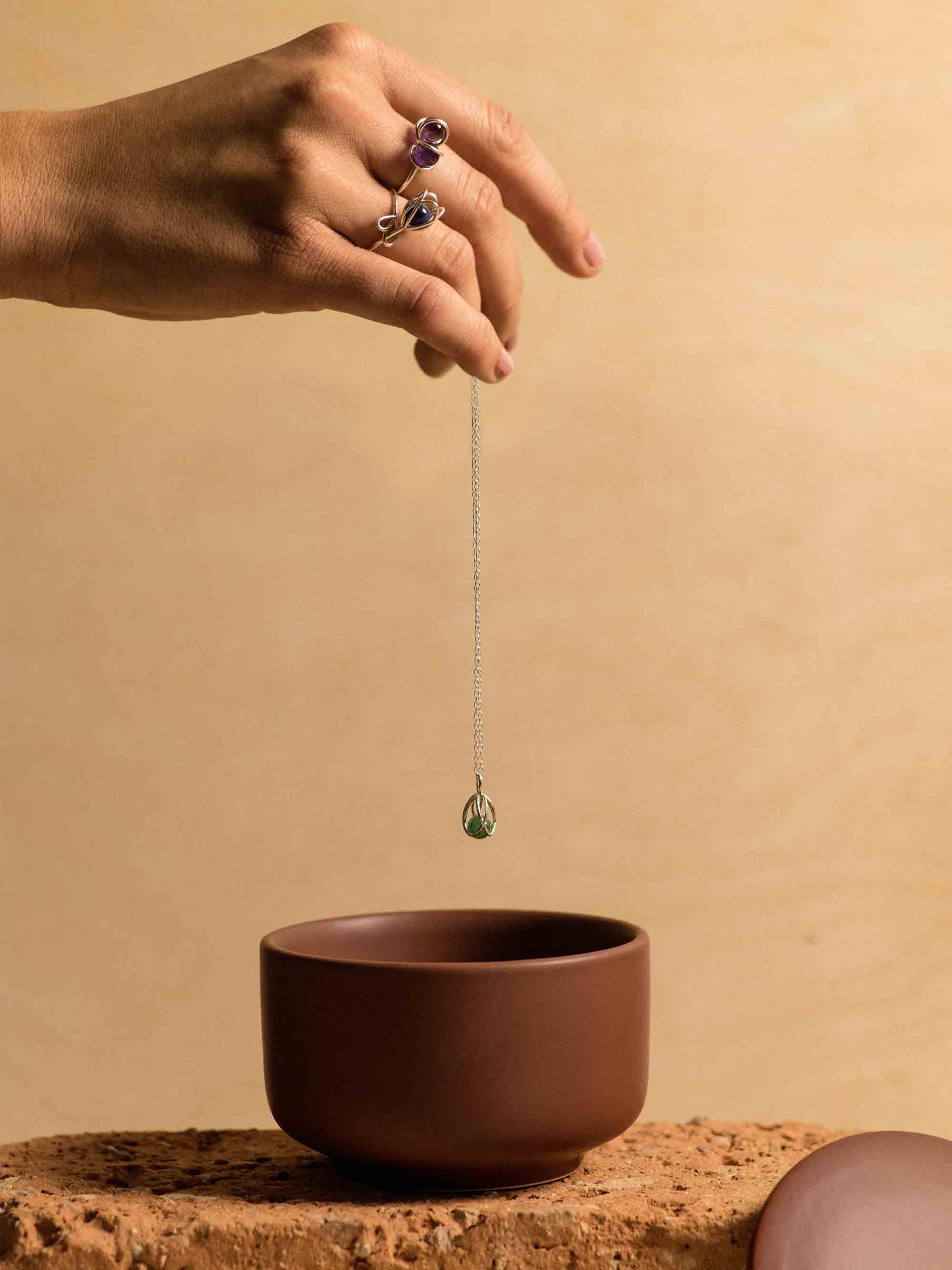Flora Pendant - Green Aventurine