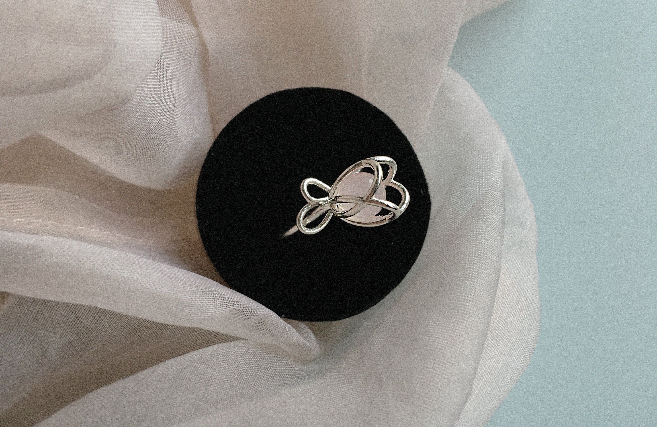 Flora Ring - Rose Quartz