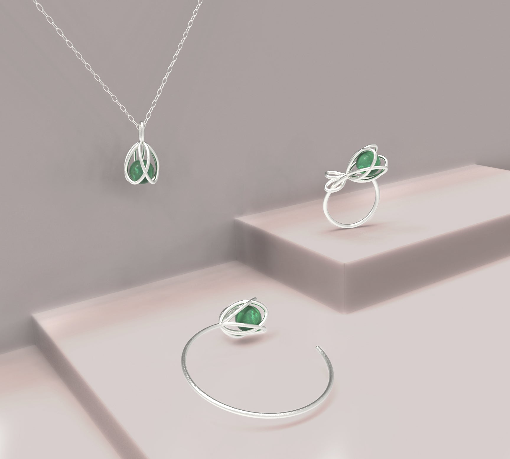Flora Ring - Green Aventurine
