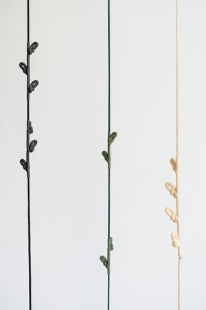 KNOTTED COAT RACK - BLACK