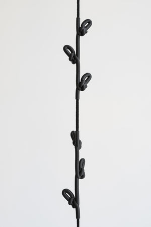 KNOTTED COAT RACK - BLACK