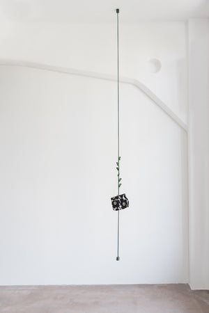 KNOTTED COAT RACK - FOREST GREEN