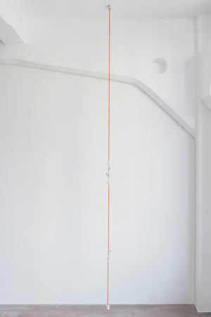 KNOTTED COAT RACK - TRANSPARENT ORANGE