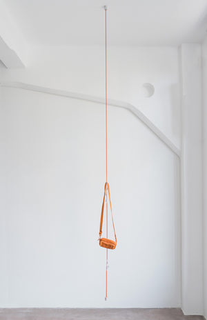 KNOTTED COAT RACK - TRANSPARENT ORANGE