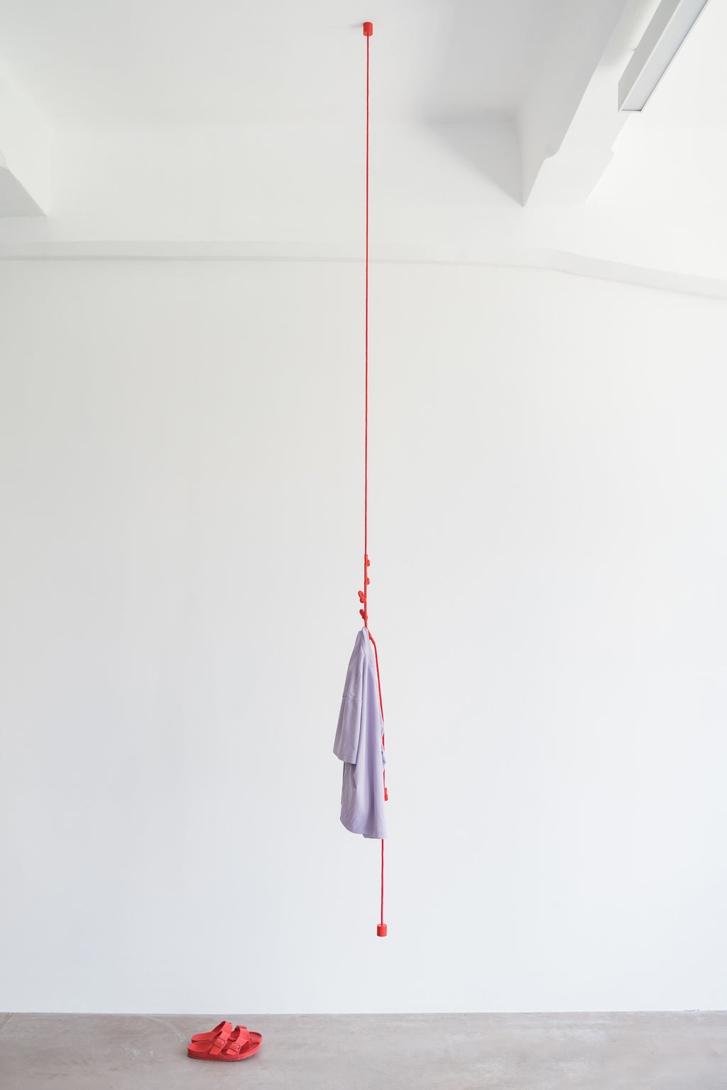 KNOTTED COAT RACK - SCARLET RED