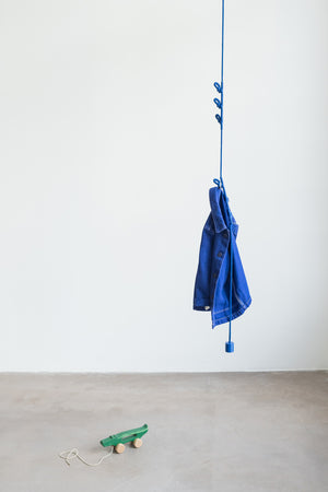 KNOTTED COAT RACK - ROYAL BLUE