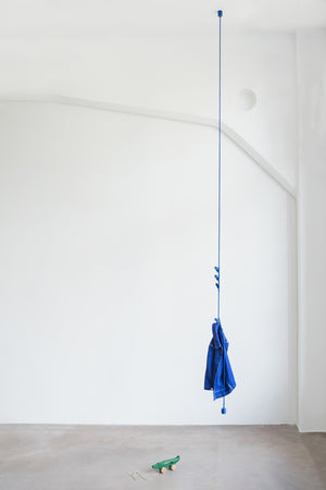 KNOTTED COAT RACK - ROYAL BLUE