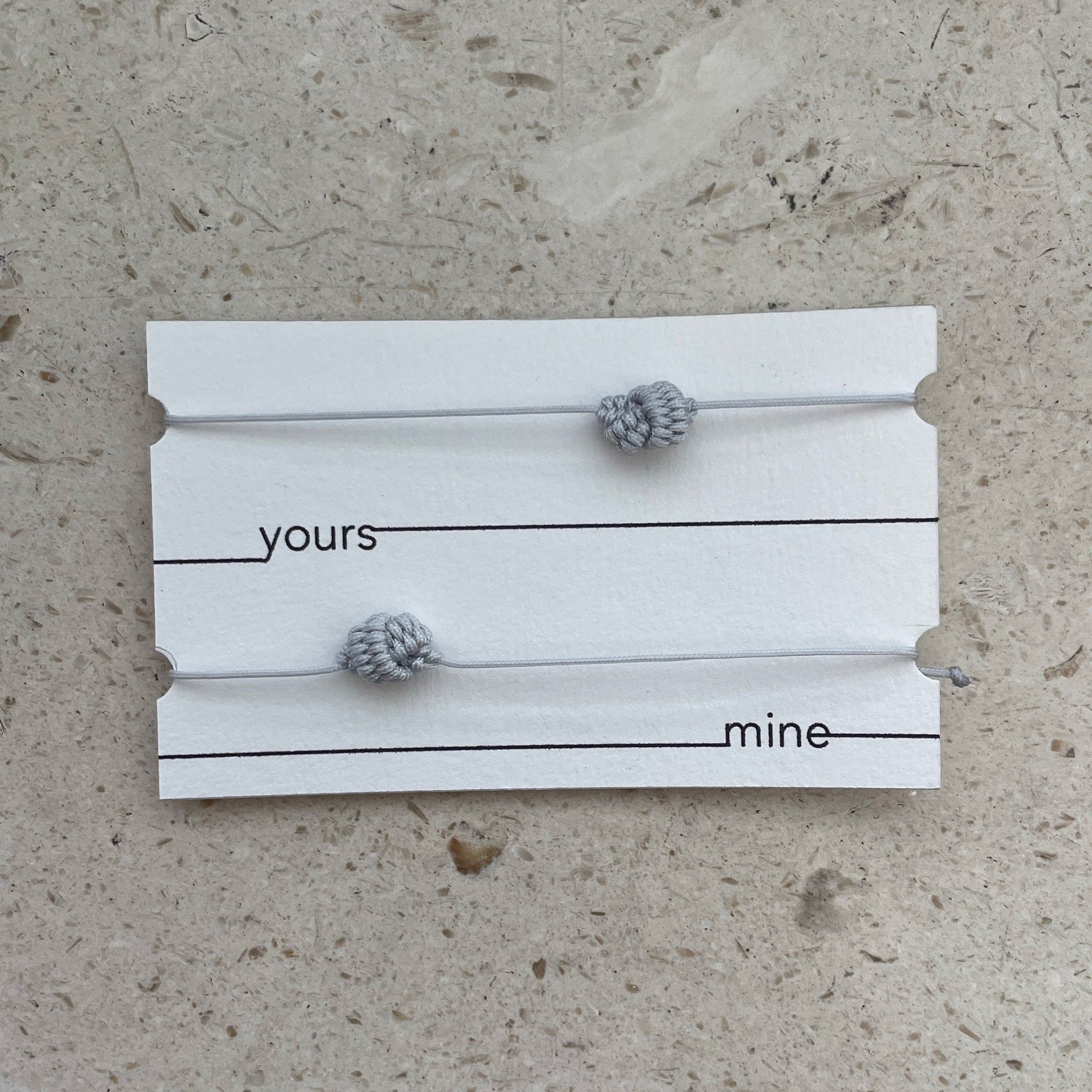 Knot Bracelets - Grey