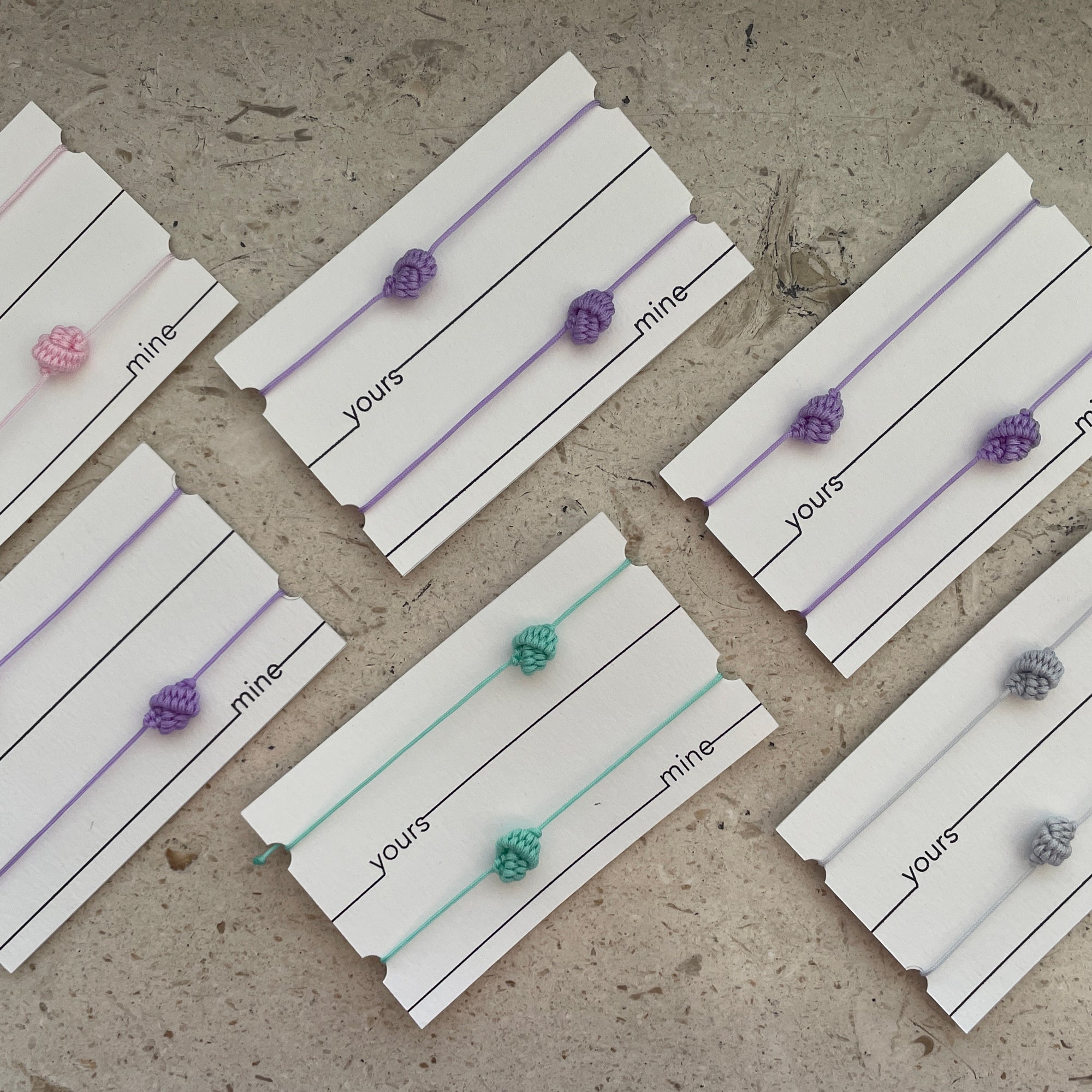 Knot Bracelets - Lilac