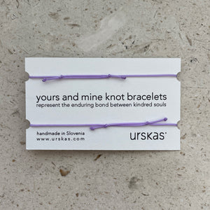 Knot Bracelets - Lilac