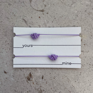 Knot Bracelets - Lilac
