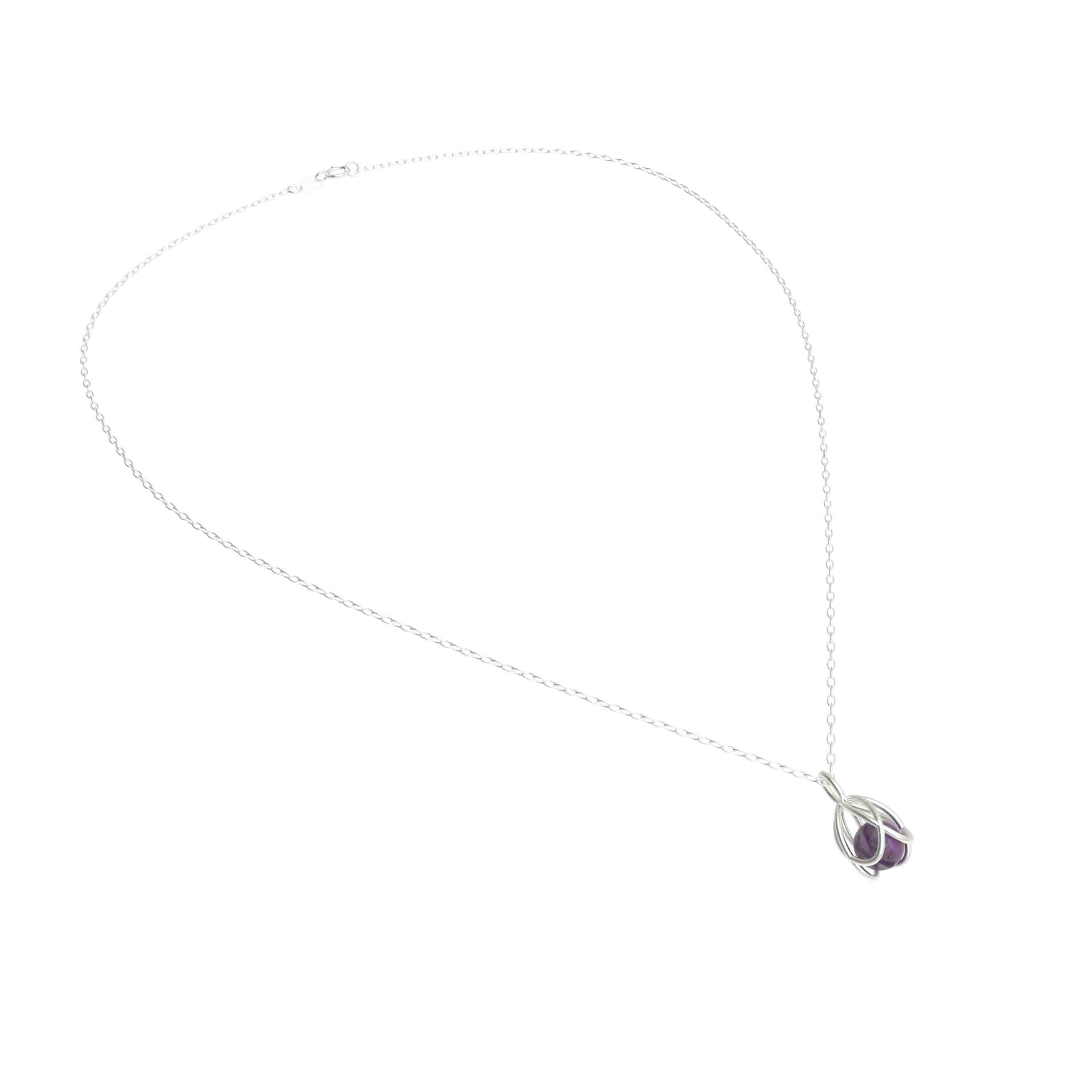 Flora Pendant - Amethyst
