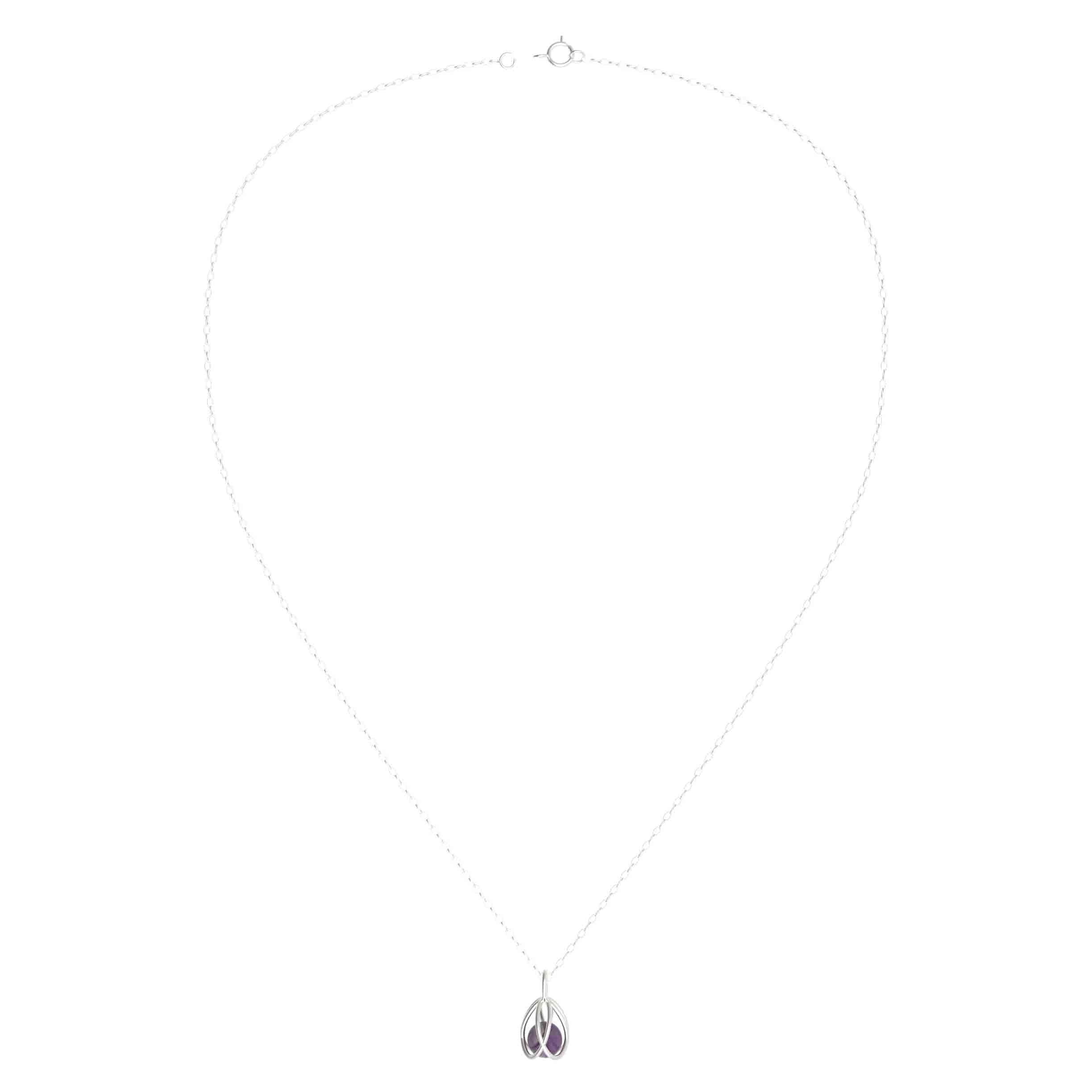 Flora Pendant - Amethyst