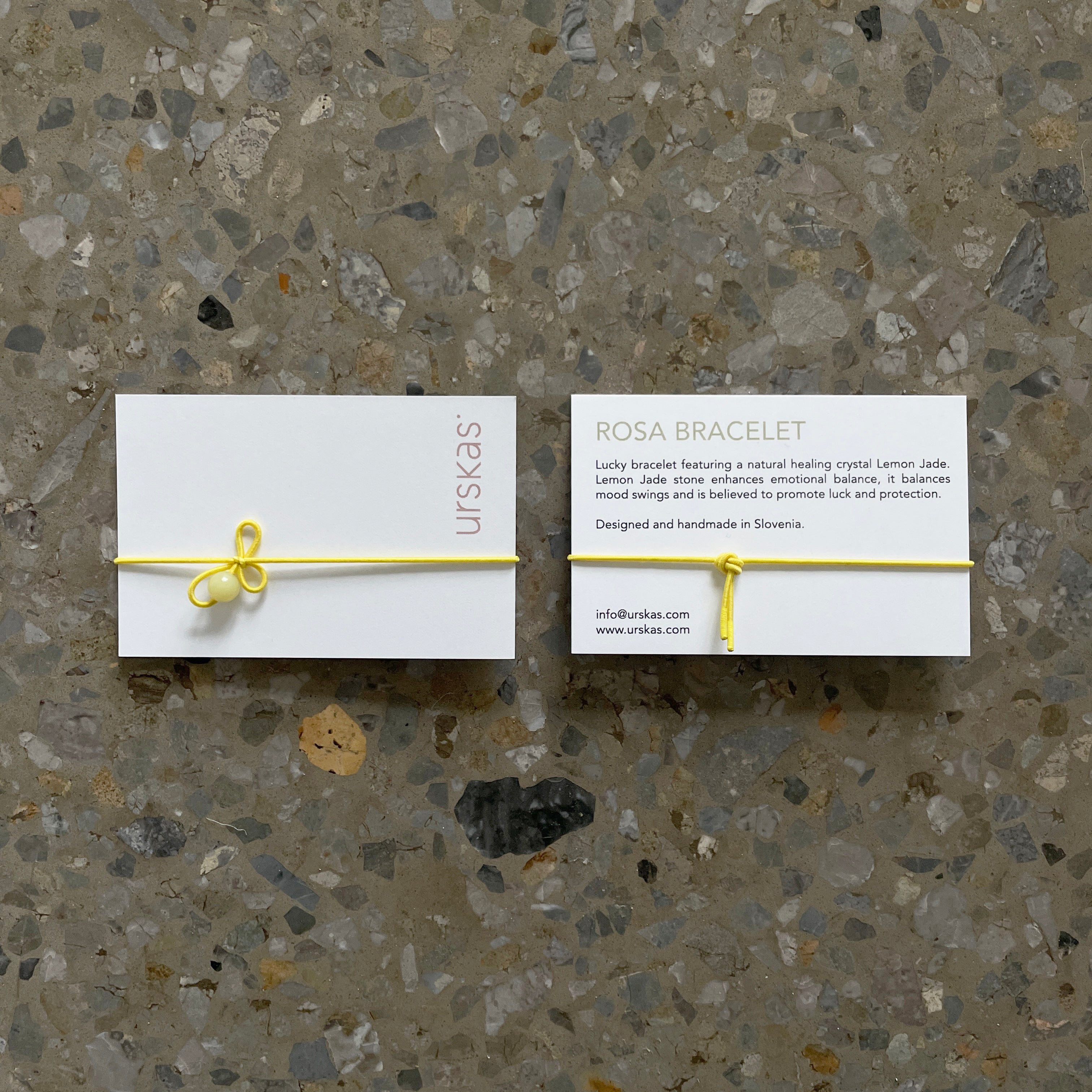Rosa Bracelet - Yellow / Lemon Jade