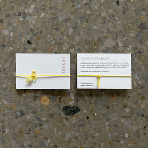 Rosa Bracelet - Yellow / Lemon Jade