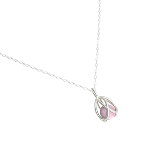 Flora Pendant - Rose Quartz