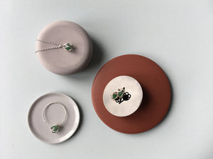 Flora Open Hoops - Rose Quartz