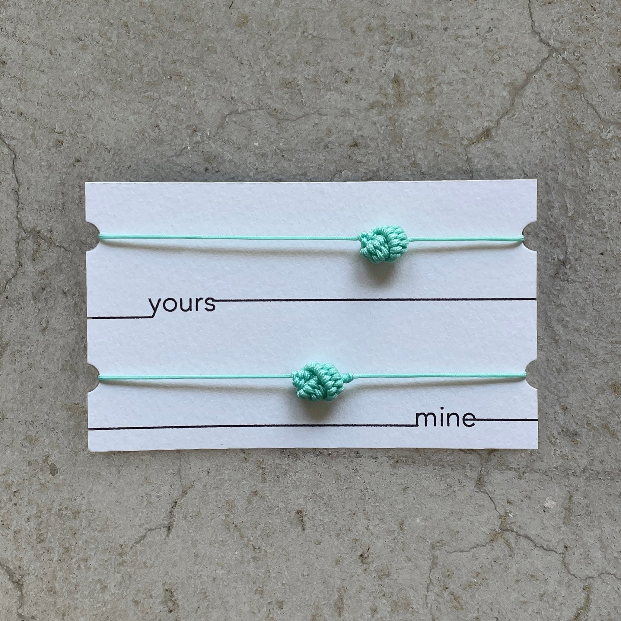 Knot Bracelets - Mint