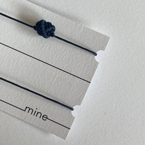 Knot Bracelets - Navy