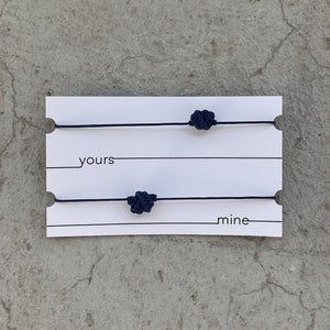 Knot Bracelets - Navy