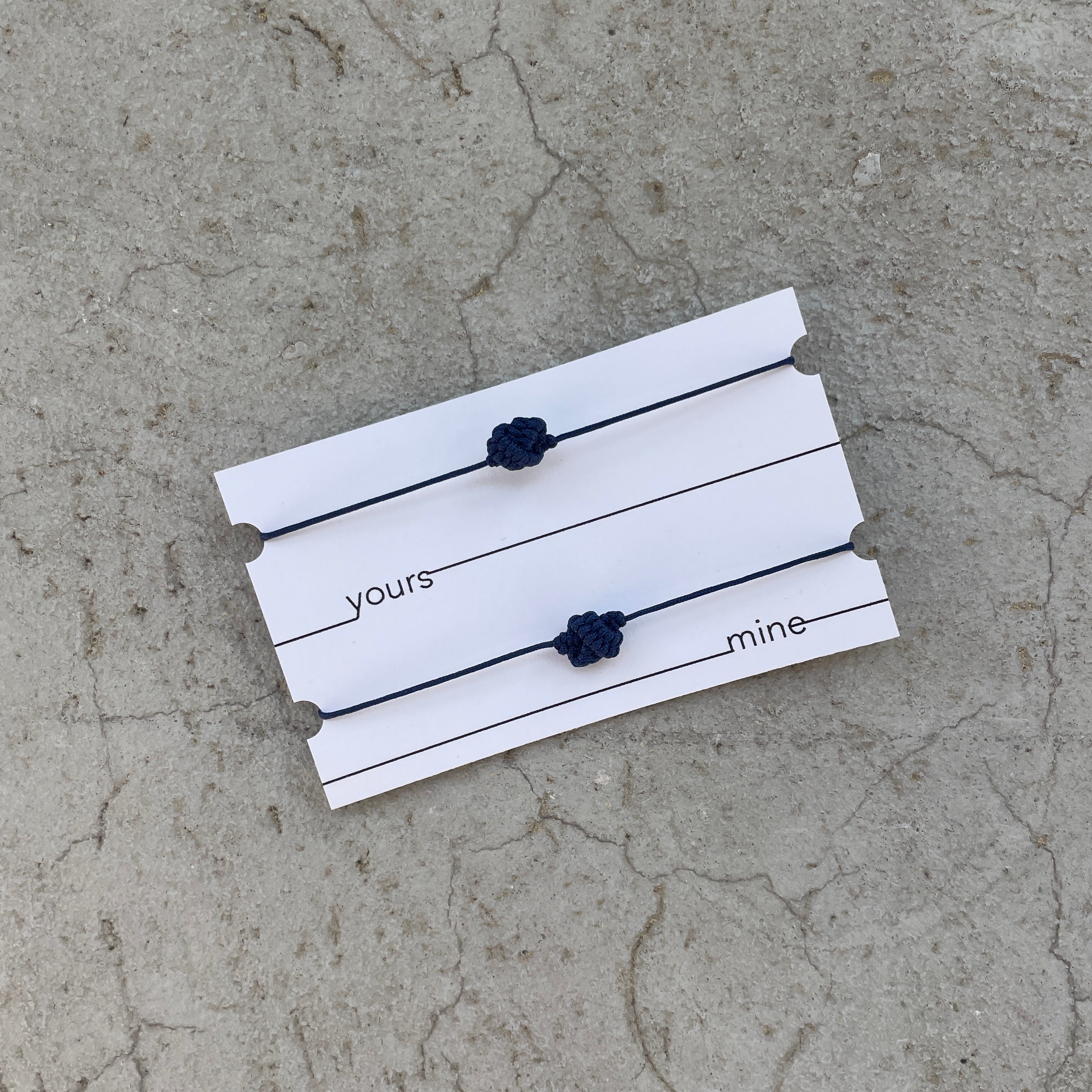 Knot Bracelets - Navy