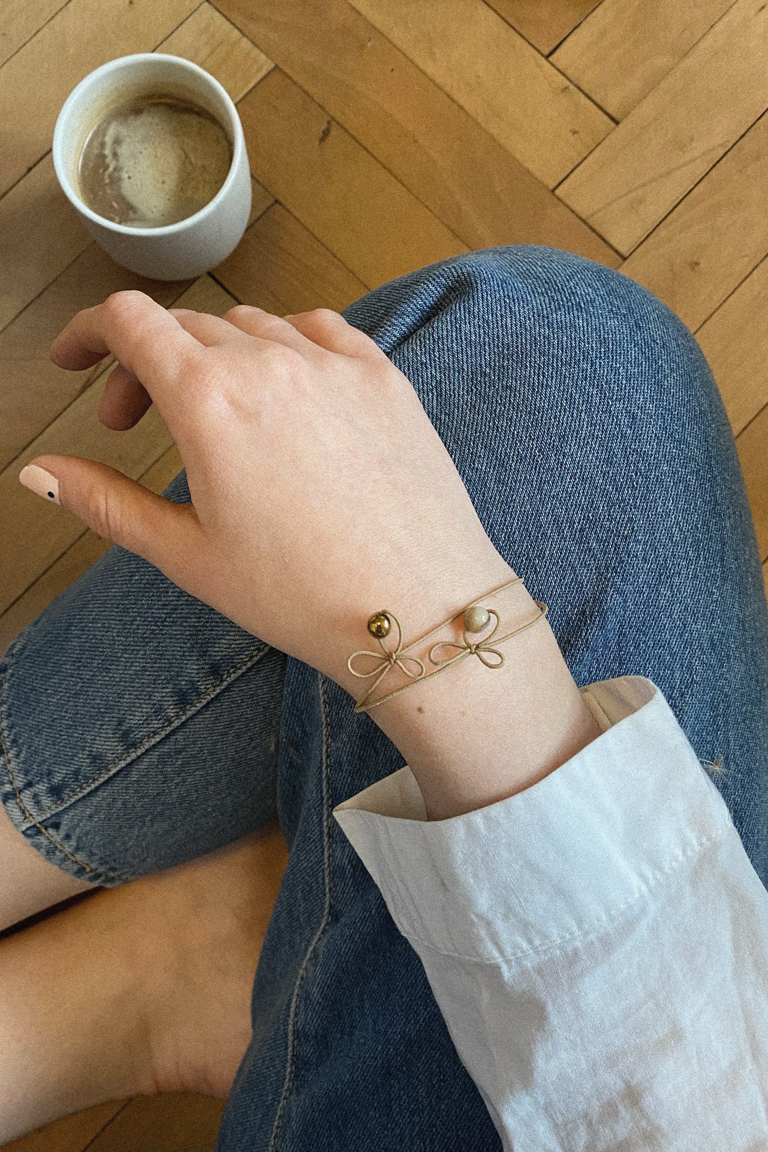 Rosa Bracelet - Cream / Fancy Jasper